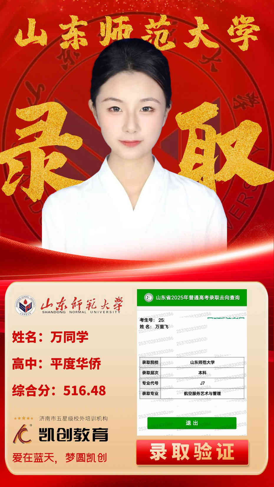 凯创教育2025届本科录取成绩(图13)