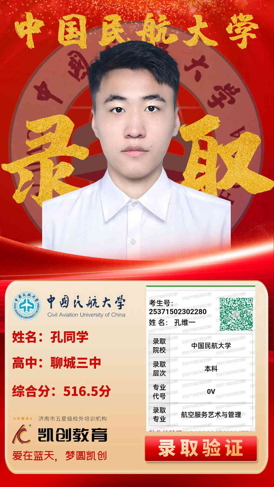 凯创教育2025届本科录取成绩(图28)