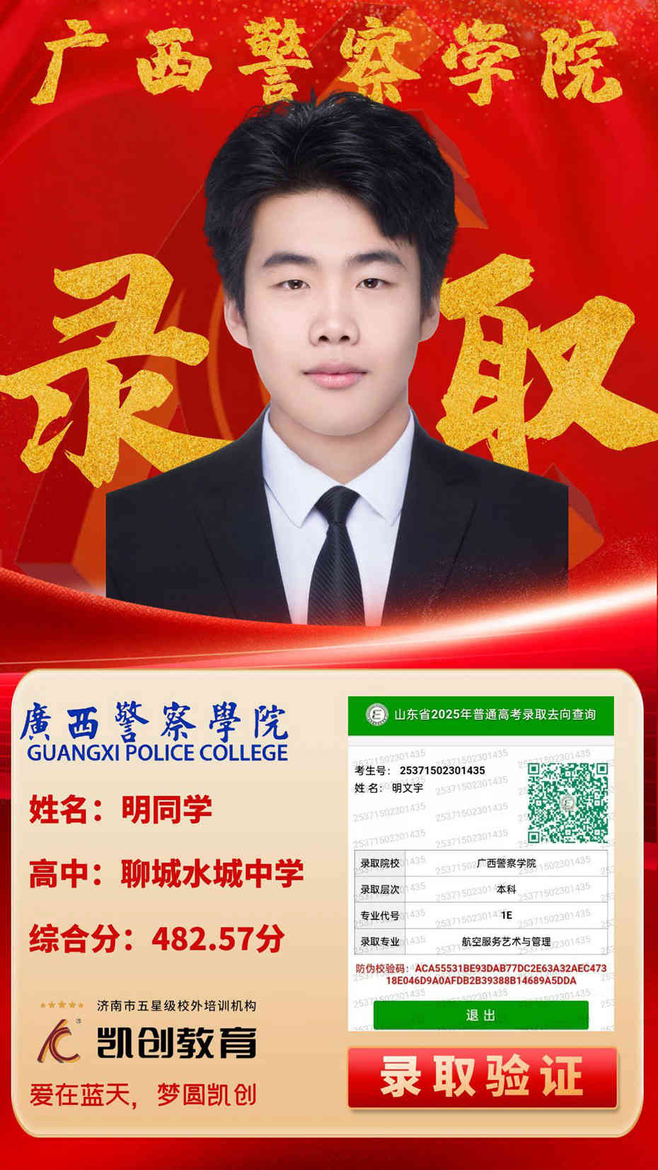 凯创教育2025届本科录取成绩(图131)